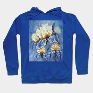 Irises Oil Painting Hoodie